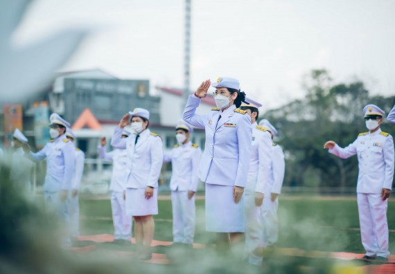 ภาพกิจกรรม  คณะวิทยาศาสตร์และเทคโนโลยี  เข้าร่วมพิธีวันราชภัฏ