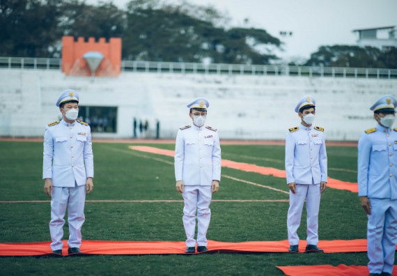 ภาพกิจกรรม  คณะวิทยาศาสตร์และเทคโนโลยี  เข้าร่วมพิธีวันราชภัฏ