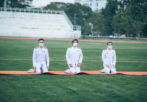 ภาพกิจกรรม  คณะวิทยาศาสตร์และเทคโนโลยี  เข้าร่วมพิธีวันราชภัฏ