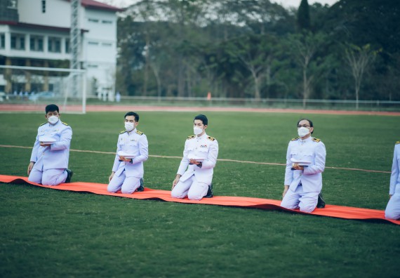 ภาพกิจกรรม  คณะวิทยาศาสตร์และเทคโนโลยี  เข้าร่วมพิธีวันราชภัฏ