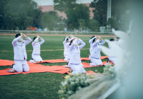ภาพกิจกรรม  คณะวิทยาศาสตร์และเทคโนโลยี  เข้าร่วมพิธีวันราชภัฏ