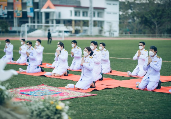 ภาพกิจกรรม  คณะวิทยาศาสตร์และเทคโนโลยี  เข้าร่วมพิธีวันราชภัฏ