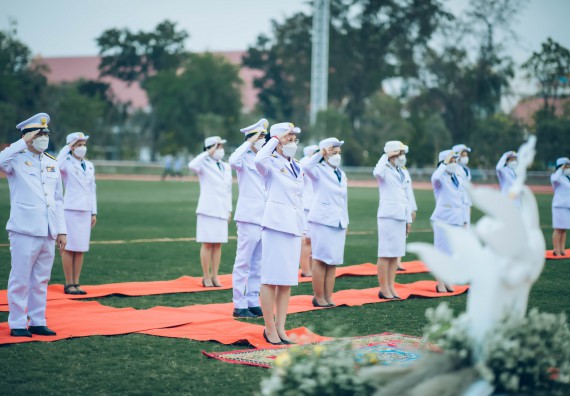 ภาพกิจกรรม  คณะวิทยาศาสตร์และเทคโนโลยี  เข้าร่วมพิธีวันราชภัฏ