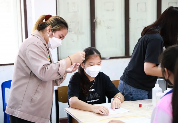 ภาพกิจกรรม  คณะวิทยาศาสตร์และเทคโนโลยี จัดค่ายวิทยาศาสตร์สัญจรโรงเรียนวังตะเคียนประชานุสรณ์