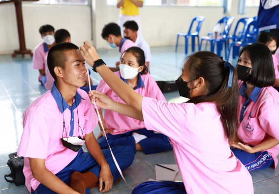 ภาพกิจกรรม  คณะวิทยาศาสตร์และเทคโนโลยี จัดค่ายวิทยาศาสตร์สัญจรโรงเรียนวังตะเคียนประชานุสรณ์