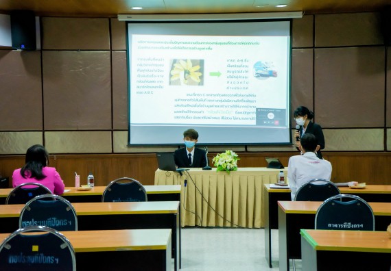 ภาพกิจกรรม   คณะวิทยาศาสตร์และเทคโนโลยี นำเสนอโครงการออมสินยุวพัฒน์รักษ์ถิ่น ปี 2565 มหาวิทยาลัยราชภัฏกำแพงเพชร