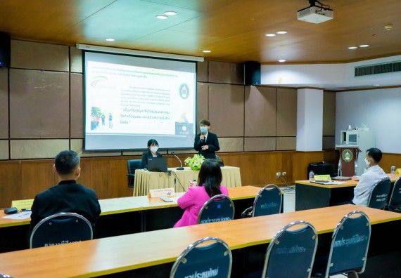 ภาพกิจกรรม   คณะวิทยาศาสตร์และเทคโนโลยี นำเสนอโครงการออมสินยุวพัฒน์รักษ์ถิ่น ปี 2565 มหาวิทยาลัยราชภัฏกำแพงเพชร