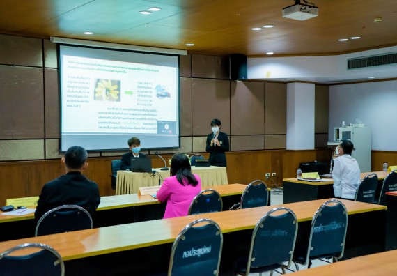 ภาพกิจกรรม   คณะวิทยาศาสตร์และเทคโนโลยี นำเสนอโครงการออมสินยุวพัฒน์รักษ์ถิ่น ปี 2565 มหาวิทยาลัยราชภัฏกำแพงเพชร