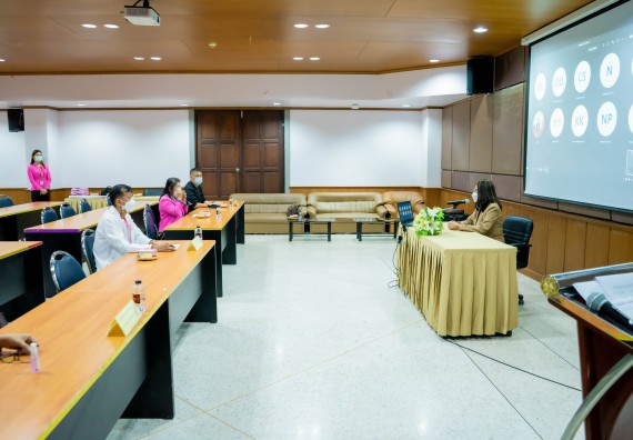 ภาพกิจกรรม   คณะวิทยาศาสตร์และเทคโนโลยี นำเสนอโครงการออมสินยุวพัฒน์รักษ์ถิ่น ปี 2565 มหาวิทยาลัยราชภัฏกำแพงเพชร