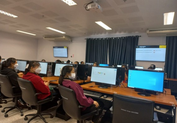 ภาพกิจกรรม  โปรแกรมวิชาสาธารณสุขศาสตร์ จัดกิจกรรมการผลิตนวัตกรรมทางสุขภาพด้วยคอมพิวเตอร์