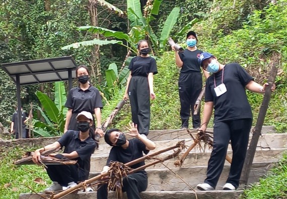 ภาพกิจกรรม  โปรแกรมวิชาสาธารณสุขศาสตร์ จัดกิจกรรมอบรมหลักการทํางานเป็นทีม