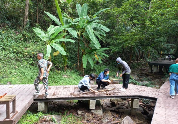 ภาพกิจกรรม  โปรแกรมวิชาสาธารณสุขศาสตร์ จัดกิจกรรมอบรมหลักการทํางานเป็นทีม