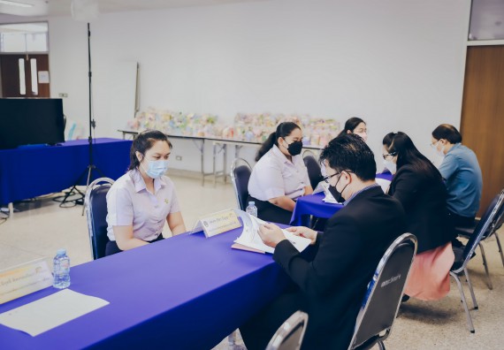 ภาพกิจกรรม  คณะวิทยาศาสตร์และเทคโนโลยี จัดการสัมภาษณ์ทุนการศึกษา ปตท.สผ. โครงการเอส 1 ประจำปีการศึกษา 2564