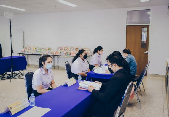 ภาพกิจกรรม  คณะวิทยาศาสตร์และเทคโนโลยี จัดการสัมภาษณ์ทุนการศึกษา ปตท.สผ. โครงการเอส 1 ประจำปีการศึกษา 2564