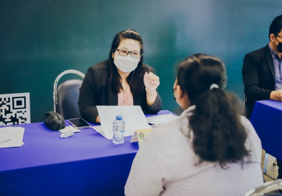 ภาพกิจกรรม  คณะวิทยาศาสตร์และเทคโนโลยี จัดการสัมภาษณ์ทุนการศึกษา ปตท.สผ. โครงการเอส 1 ประจำปีการศึกษา 2564