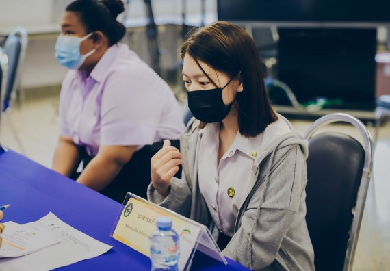 ภาพกิจกรรม  คณะวิทยาศาสตร์และเทคโนโลยี จัดการสัมภาษณ์ทุนการศึกษา ปตท.สผ. โครงการเอส 1 ประจำปีการศึกษา 2564