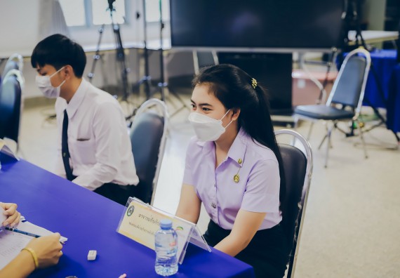 ภาพกิจกรรม  คณะวิทยาศาสตร์และเทคโนโลยี จัดการสัมภาษณ์ทุนการศึกษา ปตท.สผ. โครงการเอส 1 ประจำปีการศึกษา 2564