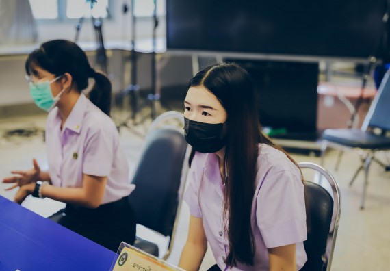 ภาพกิจกรรม  คณะวิทยาศาสตร์และเทคโนโลยี จัดการสัมภาษณ์ทุนการศึกษา ปตท.สผ. โครงการเอส 1 ประจำปีการศึกษา 2564