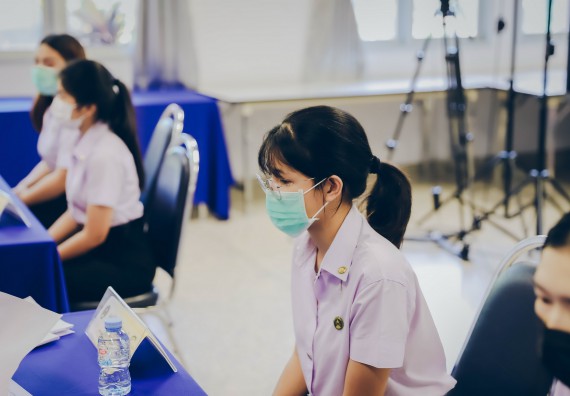 ภาพกิจกรรม  คณะวิทยาศาสตร์และเทคโนโลยี จัดการสัมภาษณ์ทุนการศึกษา ปตท.สผ. โครงการเอส 1 ประจำปีการศึกษา 2564