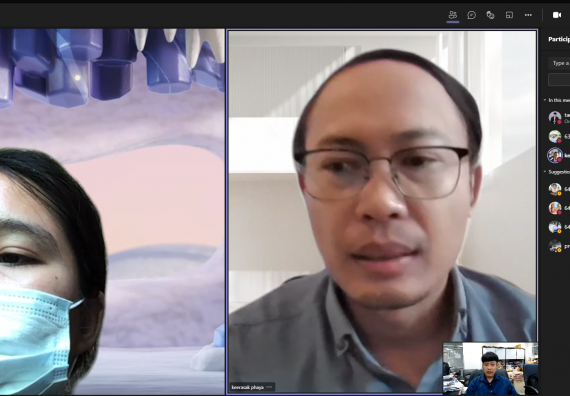 ภาพกิจกรรม  คณะวิทยาศาสตร์และเทคโนโลยี จัดการสัมภาษณ์ทุนการศึกษา ปตท.สผ. โครงการเอส 1 ประจำปีการศึกษา 2564