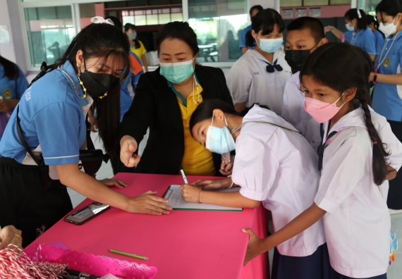 ภาพกิจกรรม  โปรแกรมวิชาสาธารณสุขศาสตร์ จัดกิจกรรมบริการวิชาการด้านสุขภาพแก่โรงเรียนในจังหวัดกําแพงเพชร