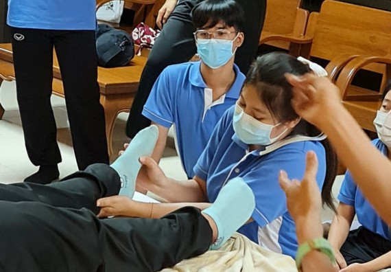 ภาพกิจกรรม  โปรแกรมวิชาสาธารณสุขศาสตร์ จัดการอบรมเชิงปฏิบัติการการดูแลผู้สูงอายุที่มีภาวะพึ่งพิง