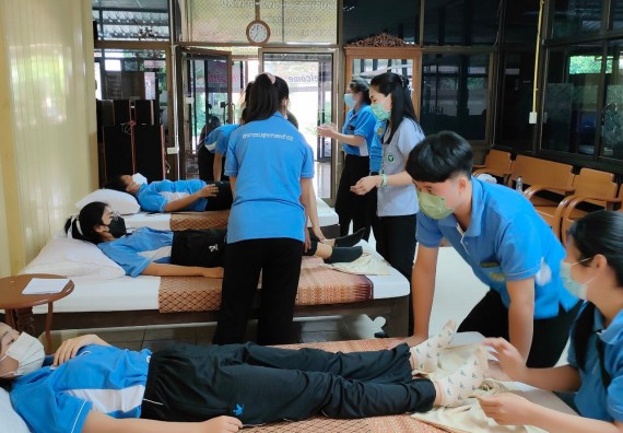 ภาพกิจกรรม  โปรแกรมวิชาสาธารณสุขศาสตร์ จัดการอบรมเชิงปฏิบัติการการดูแลผู้สูงอายุที่มีภาวะพึ่งพิง