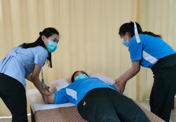 ภาพกิจกรรม  โปรแกรมวิชาสาธารณสุขศาสตร์ จัดการอบรมเชิงปฏิบัติการการดูแลผู้สูงอายุที่มีภาวะพึ่งพิง