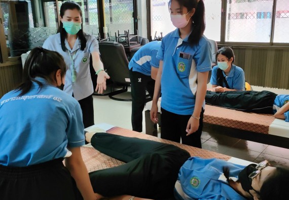 ภาพกิจกรรม  โปรแกรมวิชาสาธารณสุขศาสตร์ จัดการอบรมเชิงปฏิบัติการการดูแลผู้สูงอายุที่มีภาวะพึ่งพิง