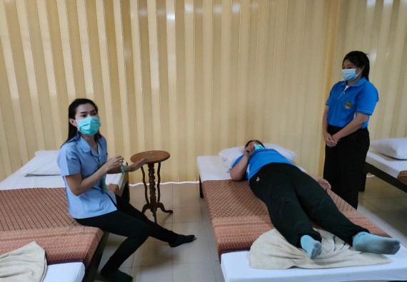 ภาพกิจกรรม  โปรแกรมวิชาสาธารณสุขศาสตร์ จัดการอบรมเชิงปฏิบัติการการดูแลผู้สูงอายุที่มีภาวะพึ่งพิง