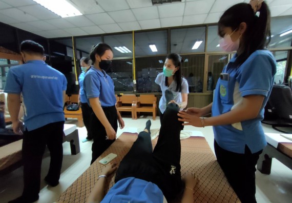 ภาพกิจกรรม  โปรแกรมวิชาสาธารณสุขศาสตร์ จัดการอบรมเชิงปฏิบัติการการดูแลผู้สูงอายุที่มีภาวะพึ่งพิง