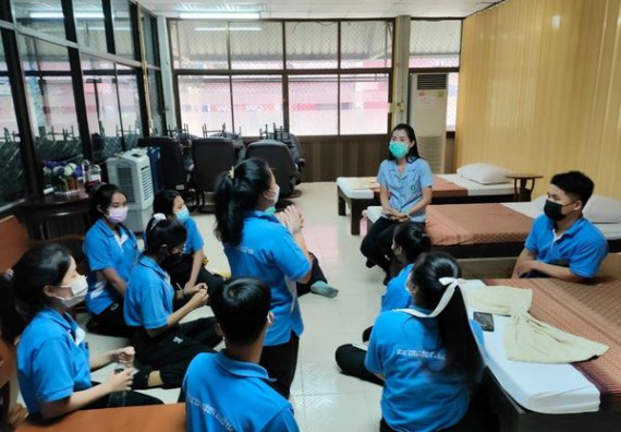 ภาพกิจกรรม  โปรแกรมวิชาสาธารณสุขศาสตร์ จัดการอบรมเชิงปฏิบัติการการดูแลผู้สูงอายุที่มีภาวะพึ่งพิง