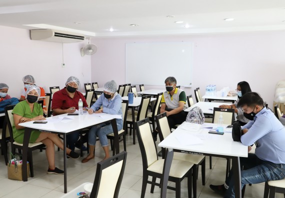 ภาพกิจกรรม  โปรแกรมวิชาวิทยาศาสตร์และเทคโนโลยีการอาหาร จัดอบรมเชิงปฏิบัติการ เรื่อง การสร้างสรรค์เมนูอาหารสุขภาพจากเห็ด