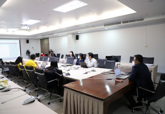 ภาพกิจกรรม  คณะวิทยาศาสตร์และเทคโนโลยี จัดการประชุมรายงานความก้าวหน้าโครงการพี่เลี้ยงเข้าสู่ตำแหน่งทางวิชาการ
