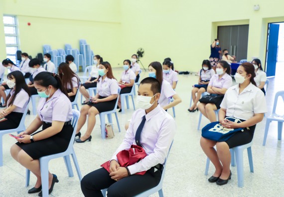 ภาพกิจกรรม  คณะวิทยาศาสตร์และเทคโนโลยี จัดพิธีมอบทุนเพื่อการศึกษา ปตท.สผ. โครงการเอส 1 ประจำปีการศึกษา 2564