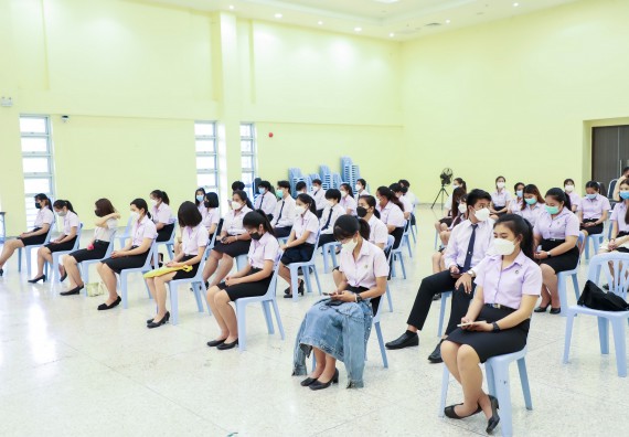 ภาพกิจกรรม  คณะวิทยาศาสตร์และเทคโนโลยี จัดพิธีมอบทุนเพื่อการศึกษา ปตท.สผ. โครงการเอส 1 ประจำปีการศึกษา 2564