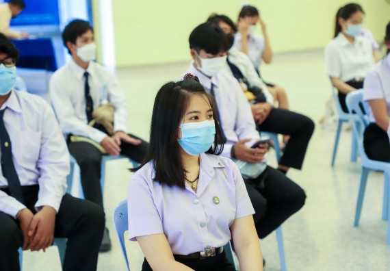 ภาพกิจกรรม  คณะวิทยาศาสตร์และเทคโนโลยี จัดพิธีมอบทุนเพื่อการศึกษา ปตท.สผ. โครงการเอส 1 ประจำปีการศึกษา 2564