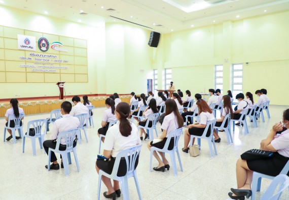 ภาพกิจกรรม  คณะวิทยาศาสตร์และเทคโนโลยี จัดพิธีมอบทุนเพื่อการศึกษา ปตท.สผ. โครงการเอส 1 ประจำปีการศึกษา 2564