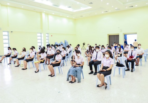 ภาพกิจกรรม  คณะวิทยาศาสตร์และเทคโนโลยี จัดพิธีมอบทุนเพื่อการศึกษา ปตท.สผ. โครงการเอส 1 ประจำปีการศึกษา 2564