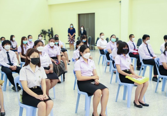 ภาพกิจกรรม  คณะวิทยาศาสตร์และเทคโนโลยี จัดพิธีมอบทุนเพื่อการศึกษา ปตท.สผ. โครงการเอส 1 ประจำปีการศึกษา 2564