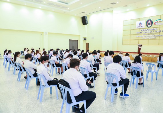 ภาพกิจกรรม  คณะวิทยาศาสตร์และเทคโนโลยี จัดพิธีมอบทุนเพื่อการศึกษา ปตท.สผ. โครงการเอส 1 ประจำปีการศึกษา 2564