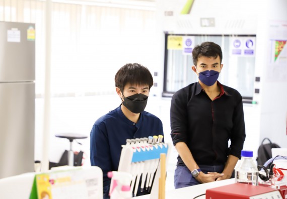 ภาพกิจกรรม  ศูนย์วิทยาศาสตร์และวิทยาศาสตร์ประยุกต์ จัดอบรมเชิงปฏิบัติการสกัด DNA จากตัวอย่างข้าว โดยใช้ชุด DNA extraction kit และการศึกษาวิธีการตรวจโควิด 19 ด้วยวิธี RT-PCR