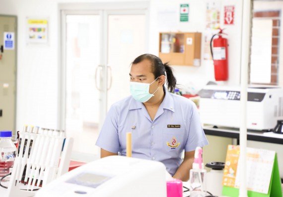 ภาพกิจกรรม  ศูนย์วิทยาศาสตร์และวิทยาศาสตร์ประยุกต์ จัดอบรมเชิงปฏิบัติการสกัด DNA จากตัวอย่างข้าว โดยใช้ชุด DNA extraction kit และการศึกษาวิธีการตรวจโควิด 19 ด้วยวิธี RT-PCR