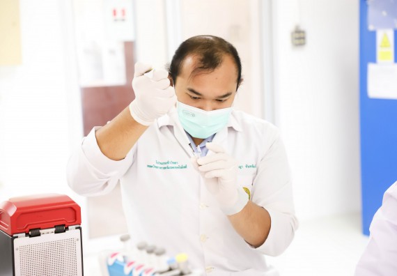 ภาพกิจกรรม  ศูนย์วิทยาศาสตร์และวิทยาศาสตร์ประยุกต์ จัดอบรมเชิงปฏิบัติการสกัด DNA จากตัวอย่างข้าว โดยใช้ชุด DNA extraction kit และการศึกษาวิธีการตรวจโควิด 19 ด้วยวิธี RT-PCR