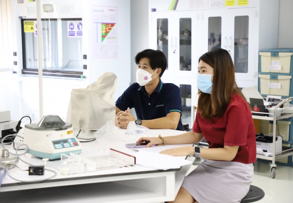 ภาพกิจกรรม  ศูนย์วิทยาศาสตร์และวิทยาศาสตร์ประยุกต์ จัดอบรมเชิงปฏิบัติการสกัด DNA จากตัวอย่างข้าว โดยใช้ชุด DNA extraction kit และการศึกษาวิธีการตรวจโควิด 19 ด้วยวิธี RT-PCR