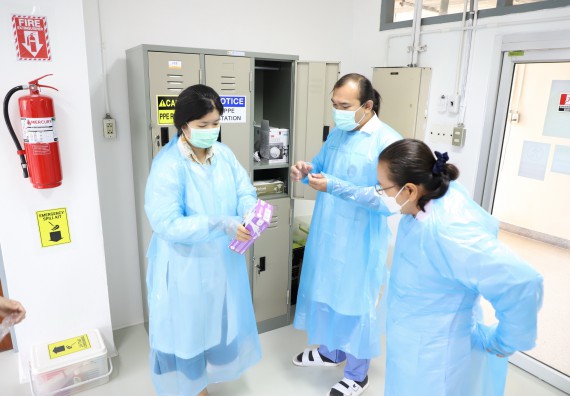 ภาพกิจกรรม  ศูนย์วิทยาศาสตร์และวิทยาศาสตร์ประยุกต์ จัดอบรมเชิงปฏิบัติการสกัด DNA จากตัวอย่างข้าว โดยใช้ชุด DNA extraction kit และการศึกษาวิธีการตรวจโควิด 19 ด้วยวิธี RT-PCR