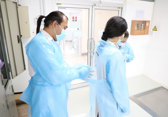 ภาพกิจกรรม  ศูนย์วิทยาศาสตร์และวิทยาศาสตร์ประยุกต์ จัดอบรมเชิงปฏิบัติการสกัด DNA จากตัวอย่างข้าว โดยใช้ชุด DNA extraction kit และการศึกษาวิธีการตรวจโควิด 19 ด้วยวิธี RT-PCR