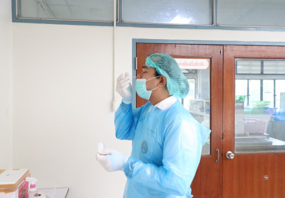 ภาพกิจกรรม  ศูนย์วิทยาศาสตร์และวิทยาศาสตร์ประยุกต์ จัดอบรมเชิงปฏิบัติการสกัด DNA จากตัวอย่างข้าว โดยใช้ชุด DNA extraction kit และการศึกษาวิธีการตรวจโควิด 19 ด้วยวิธี RT-PCR