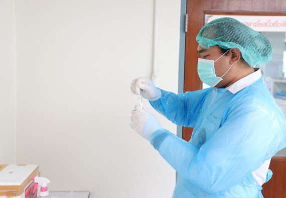 ภาพกิจกรรม  ศูนย์วิทยาศาสตร์และวิทยาศาสตร์ประยุกต์ จัดอบรมเชิงปฏิบัติการสกัด DNA จากตัวอย่างข้าว โดยใช้ชุด DNA extraction kit และการศึกษาวิธีการตรวจโควิด 19 ด้วยวิธี RT-PCR