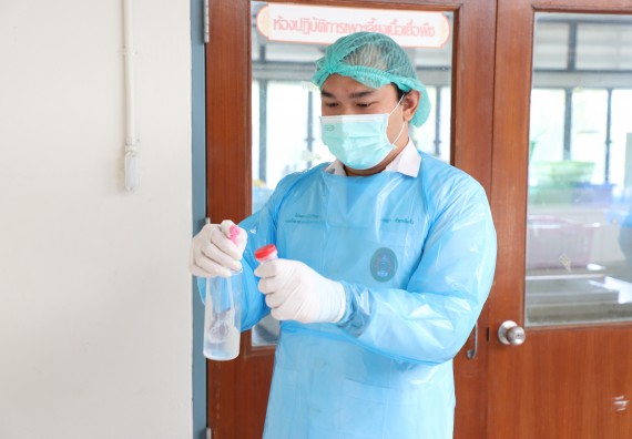 ภาพกิจกรรม  ศูนย์วิทยาศาสตร์และวิทยาศาสตร์ประยุกต์ จัดอบรมเชิงปฏิบัติการสกัด DNA จากตัวอย่างข้าว โดยใช้ชุด DNA extraction kit และการศึกษาวิธีการตรวจโควิด 19 ด้วยวิธี RT-PCR